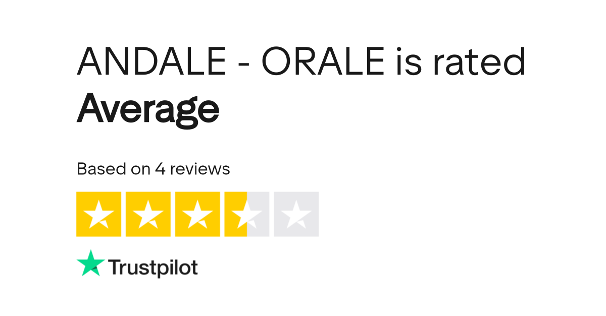 ANDALE ORALE Reviews Read Customer Service Reviews of andale.se