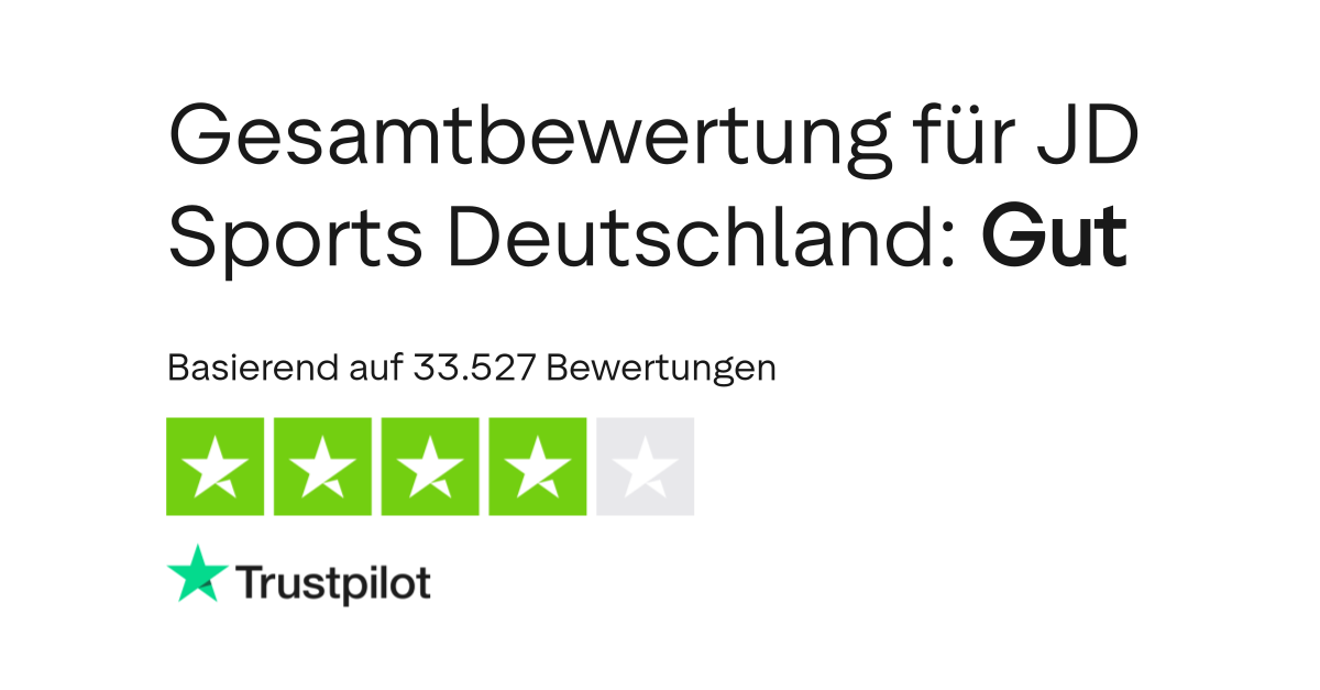 Bewertungen zu JD Sports Deutschland