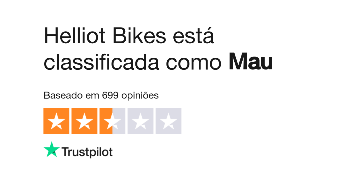 Opini es sobre Helliot Bikes Leia opini es sobre o servi o de