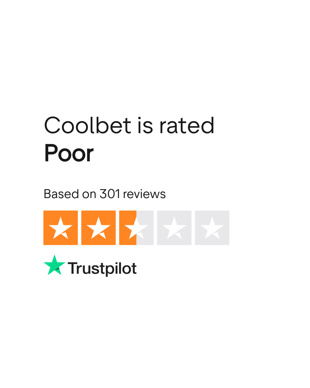 Coolbet Trustpilot reviews