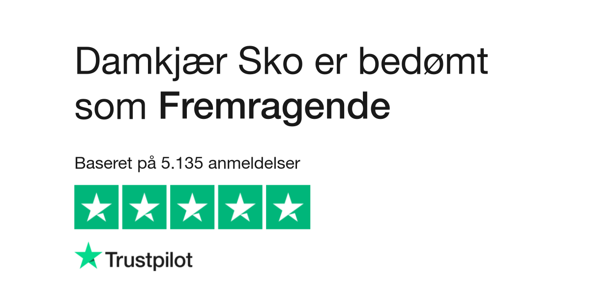Anmeldelser af Damkjaersko | kundernes anmeldelser af damkjaersko.dk | 104 af 109