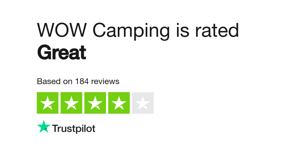 WOW Camping Reviews Read Customer Service Reviews of wowcamping.co.uk