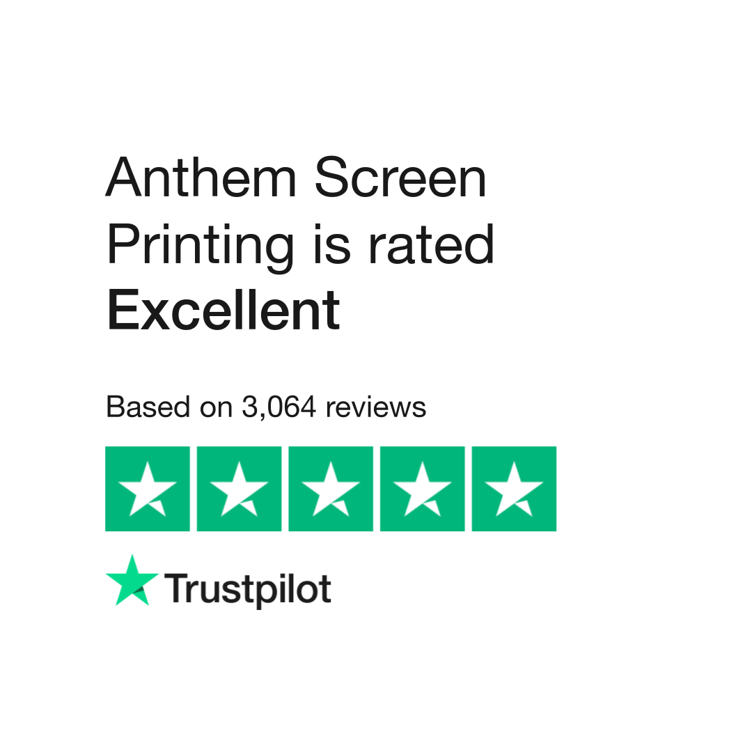 Screen Printing Reviews | Read Customer Service Reviews of www.anthemprintingsf.com