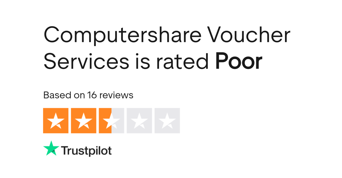 Computershare Voucher Services Reviews Read Customer Service Reviews