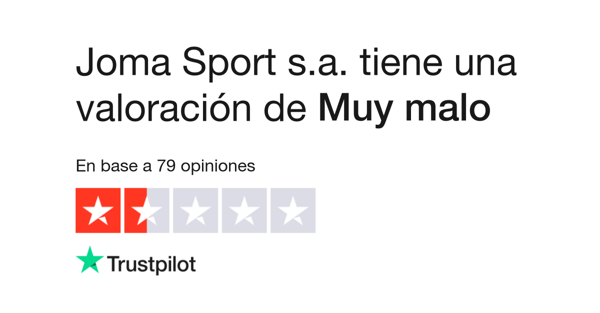 Opiniones Joma Sport s.a. | opiniones el servicio de www.joma-sport.com