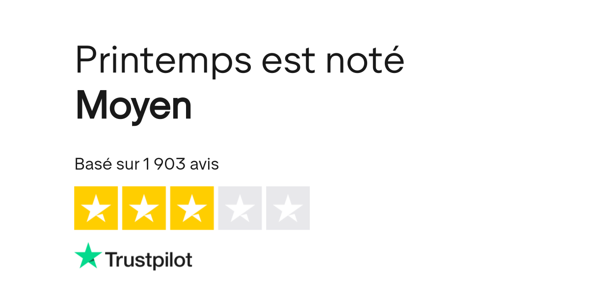 Avis De Printemps Lisez Les Avis Marchands De Www Printemps Com