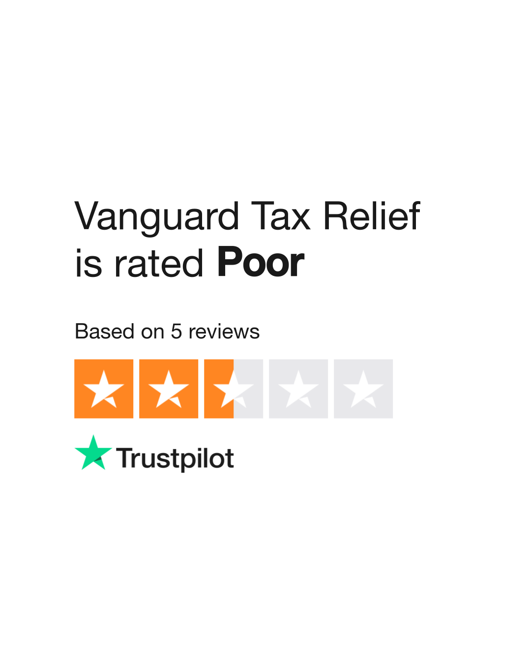 Vanguard Tax Relief Reviews Read Customer Service Reviews of www