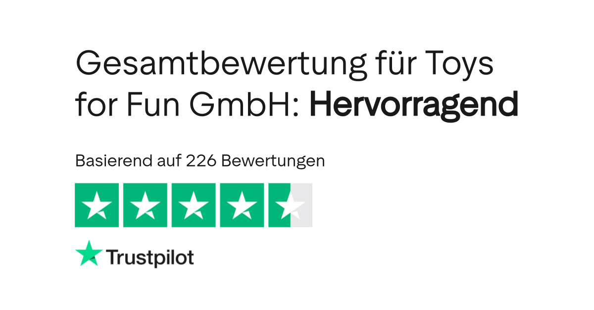 Bewertungen zu Toys for Fun GmbH Lesen Sie Kundenbewertungen zu www