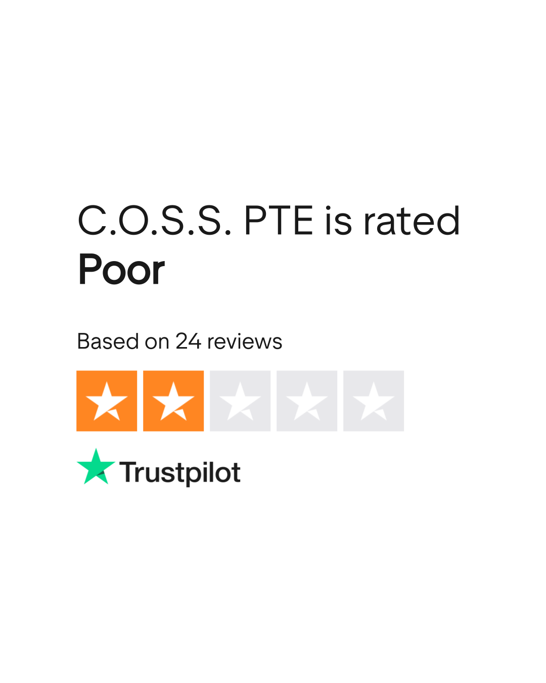 C.O.S.S. PTE Reviews | Read Customer Service Reviews of coss.io