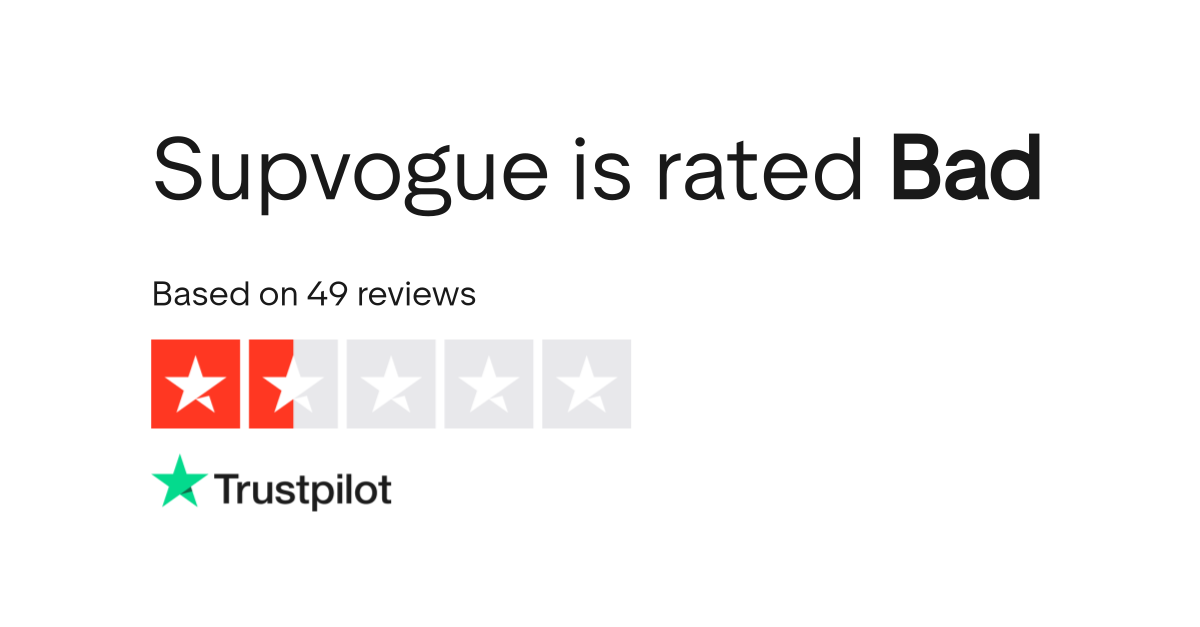 Supvogue Reviews | Read Customer Service Reviews of supvogue.com