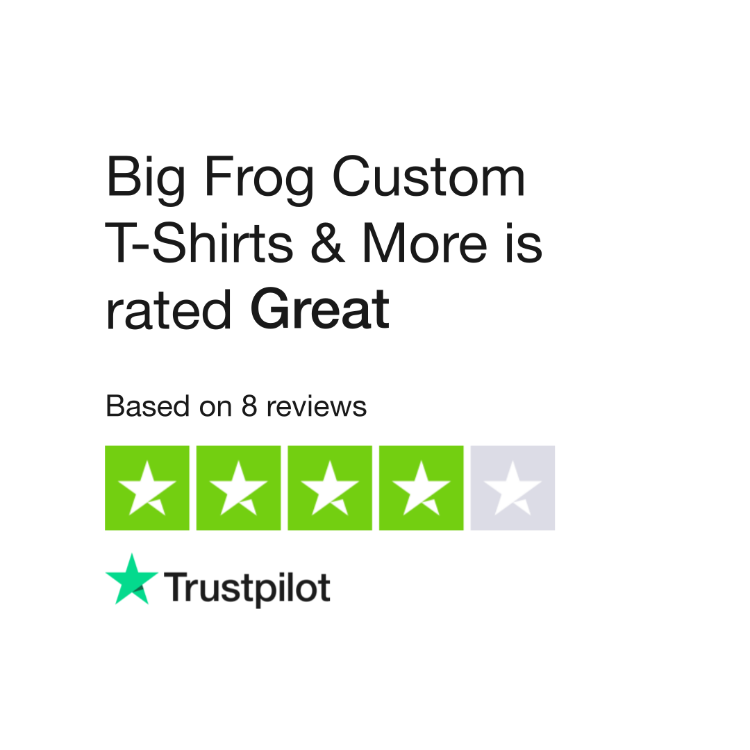 Big Frog Custom T Shirts More Reviews Read Customer Service