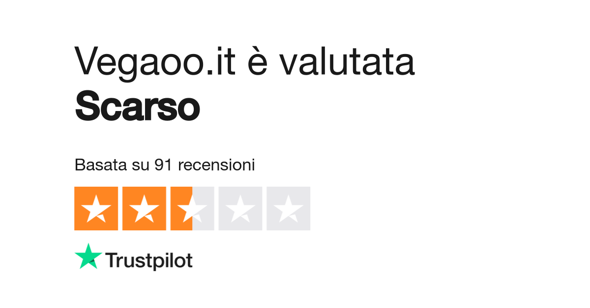 Vegaoo.it  Leggi le recensioni dei servizi di vegaoo.it