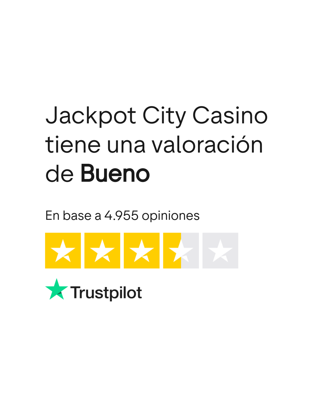 Trustpilot Rating for Jackpot City