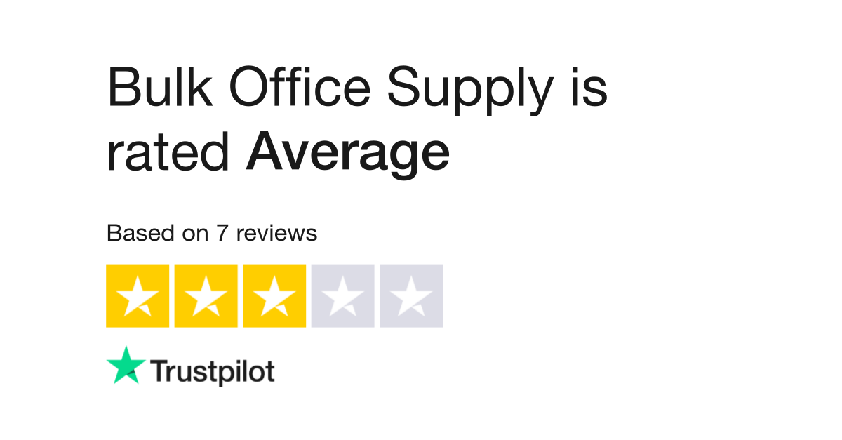 Bulk Office Supply Reviews, 3 Reviews of Bulkofficesupply.com/