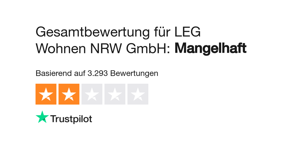 Bewertungen Zu Leg Wohnen Nrw Gmbh Lesen Sie Kundenbewertungen Zu Www Leg Wohnen De