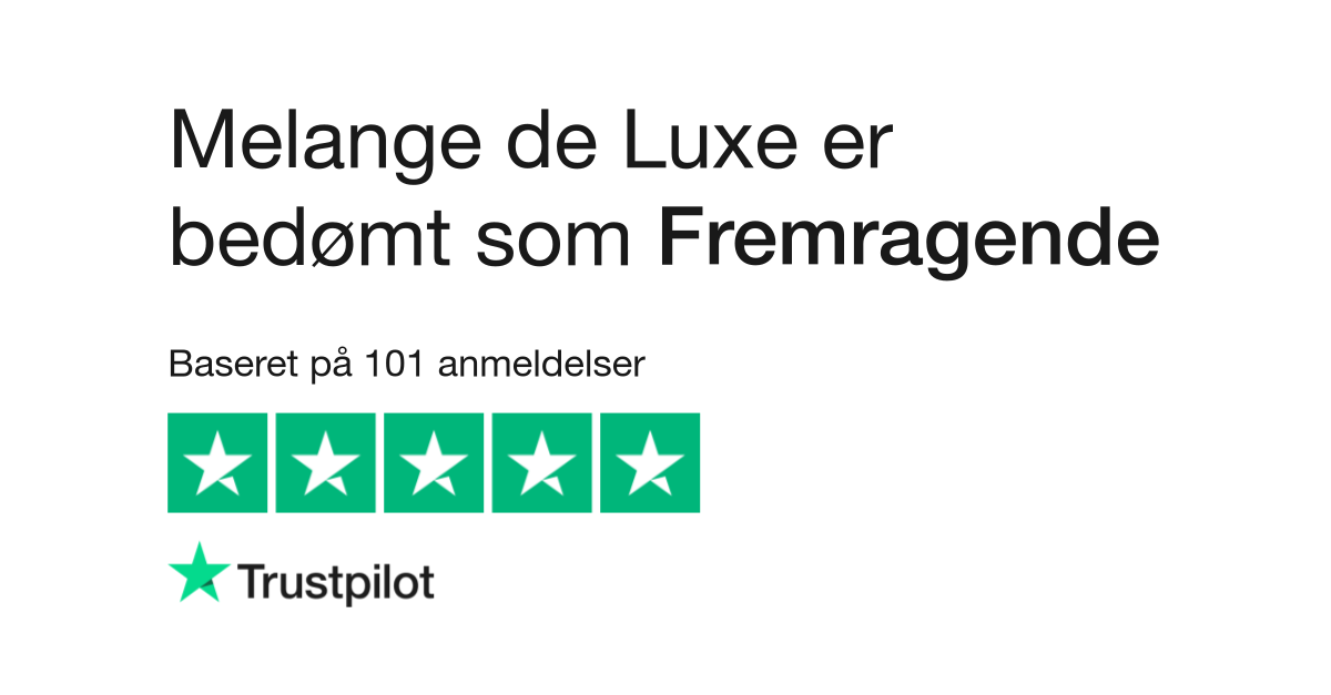 af Melange de Luxe Læs kundernes anmeldelser af www.melangedeluxe.dk