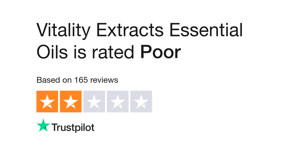 Vitality Extracts Essential Oils Reviews  Read Customer Service Reviews of  www.vitalityextracts.com