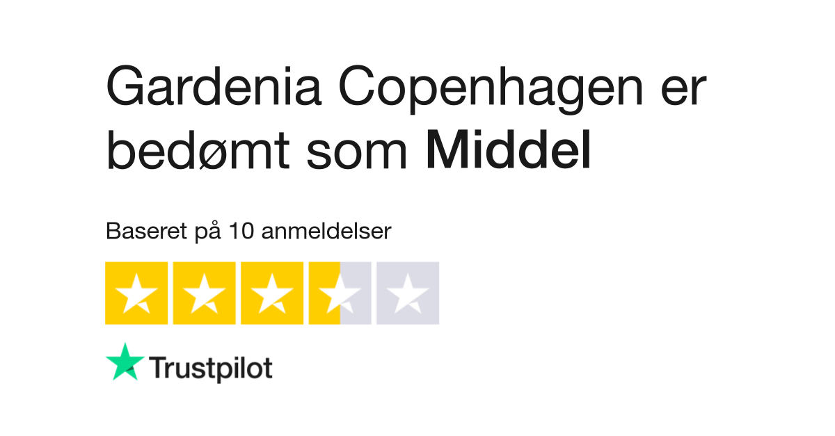 erstatte Besætte Gør det tungt Anmeldelser af Gardenia Copenhagen | Læs kundernes anmeldelser af  gardeniacopenhagen.dk