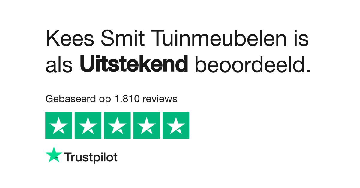 Okkernoot manager gips Kees Smit Tuinmeubelen reviews | Bekijk consumentenreviews over keessmit.nl