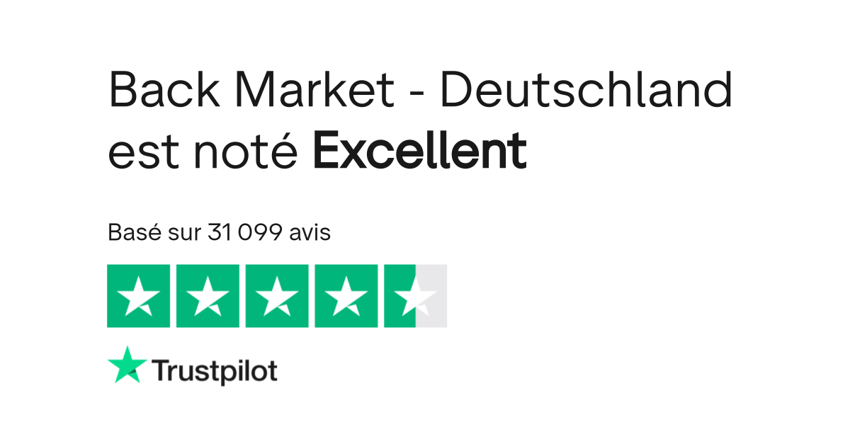 Avis de Back Market Deutschland Lisez les avis marchands de www.backmarket.de