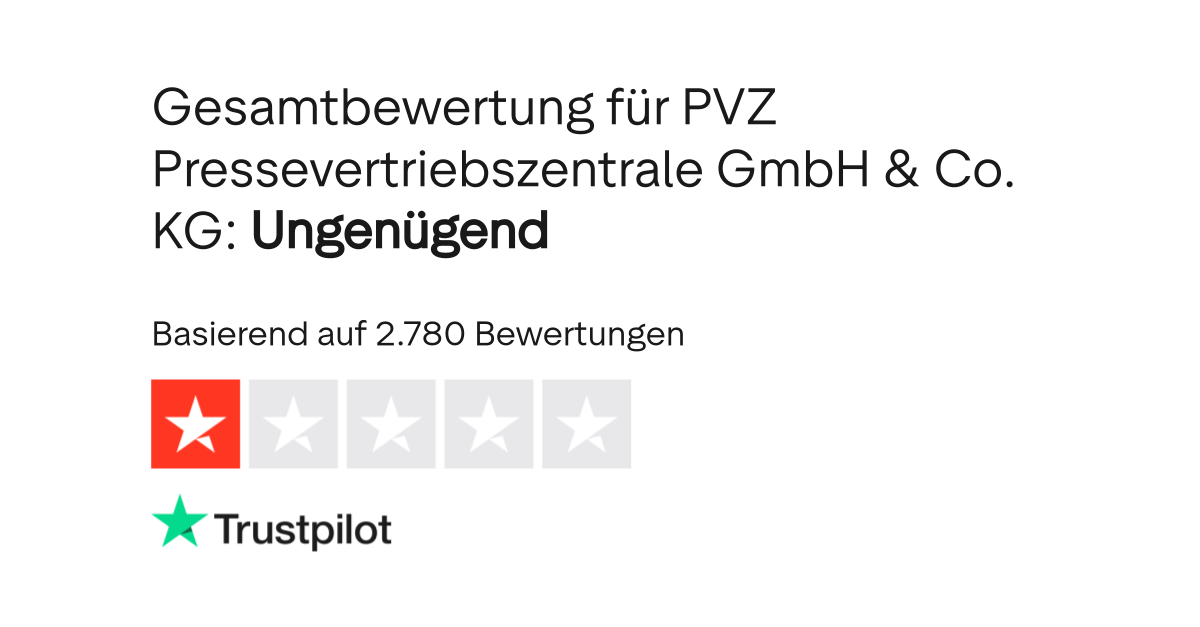 Bewertungen zu PVZ Pressevertriebszentrale GmbH & Co. KG | Lesen Sie ...