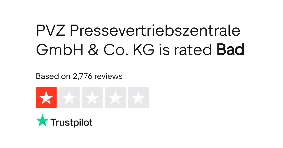 PVZ Pressevertriebszentrale GmbH & Co. KG Reviews Read Customer Service Reviews of www.pvz.de