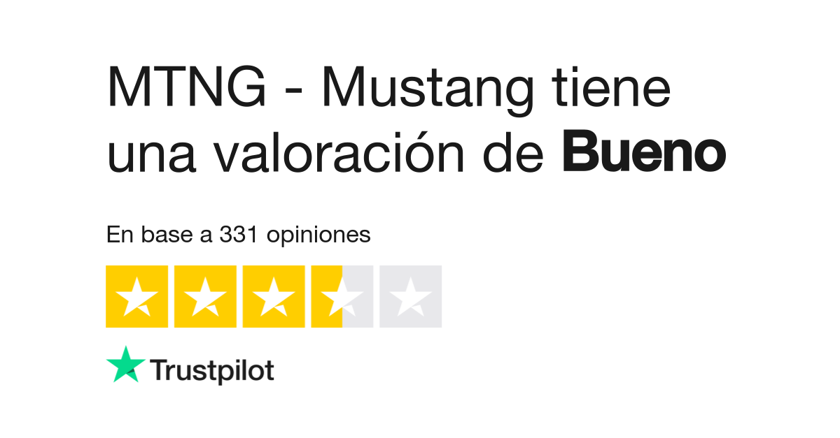 Opiniones sobre MTNG - Mustang | Lee las opiniones el servicio de