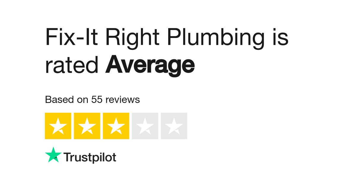 Fix It Right Plumbing Reviews: Unbiased Customer Experiences