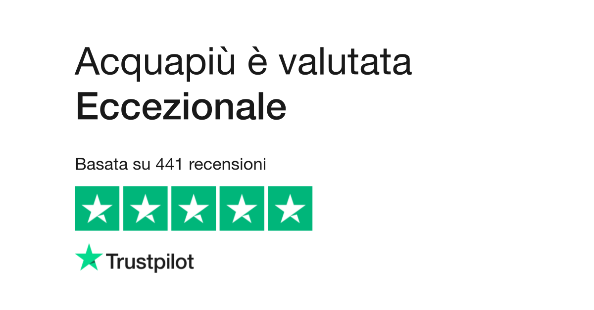 Acquapiù, Leggi le recensioni dei servizi di www.irrigazioneshop.com