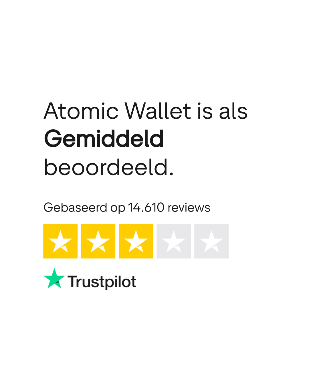 Atomic Wallet reviews | Bekijk consumentenreviews over atomicwallet.io | 3  van 4