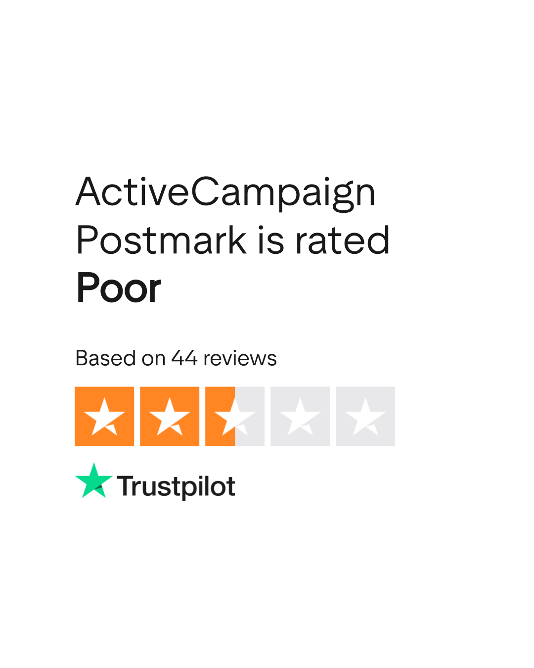 ActiveCampaign Postmark Reviews | Read Customer Service Reviews of ...