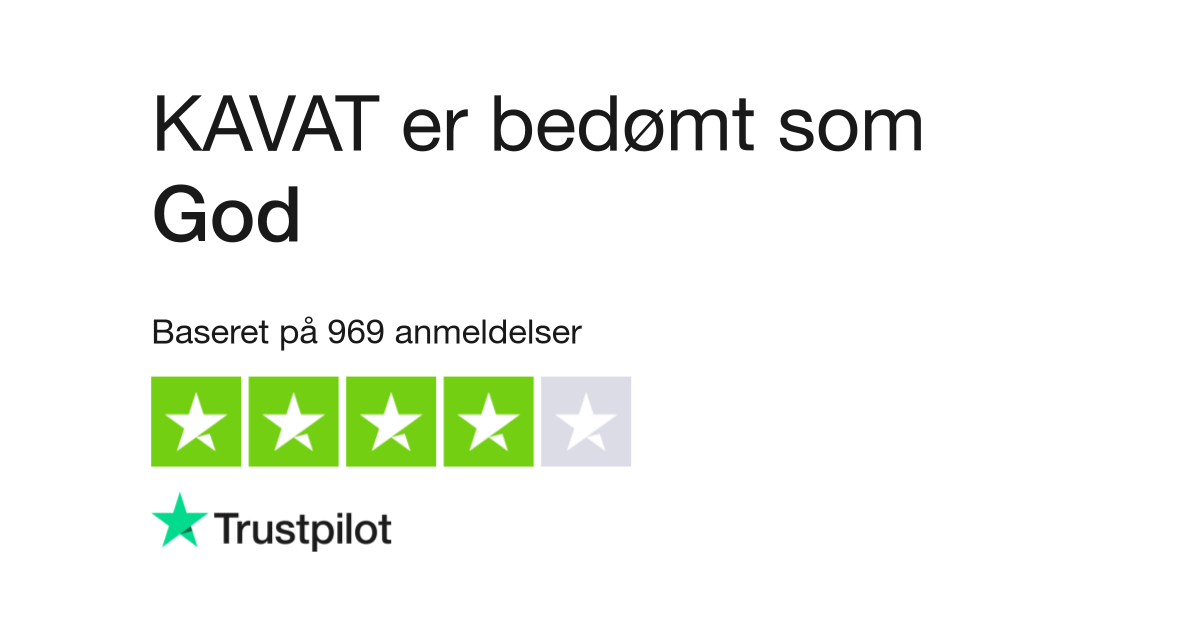 Anmeldelser af KAVAT | kundernes af kavat.se