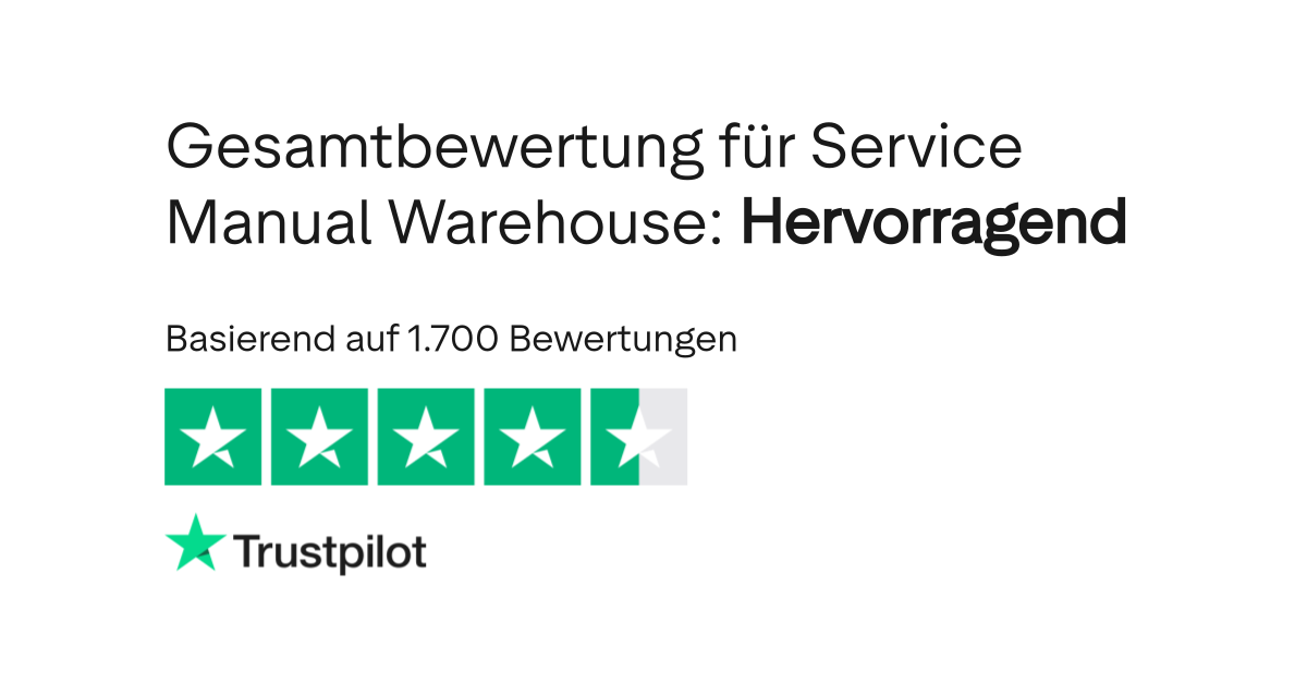 Bewertungen zu Service Manual Warehouse Lesen Sie Kundenbewertungen
