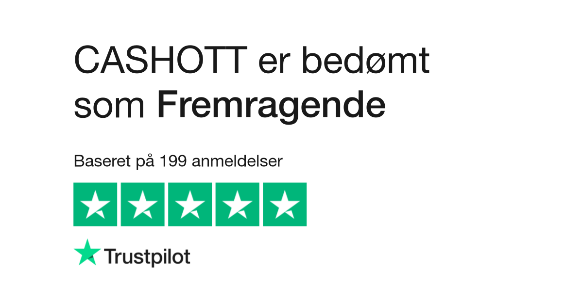 Regenerativ Seaboard Dele Anmeldelser af CaSHOTT | Læs kundernes anmeldelser af cashott.dk