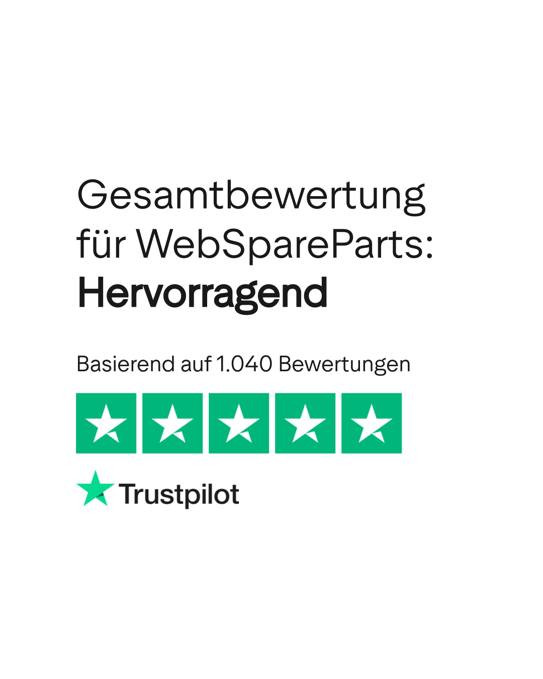 Trustpilot Bewertung