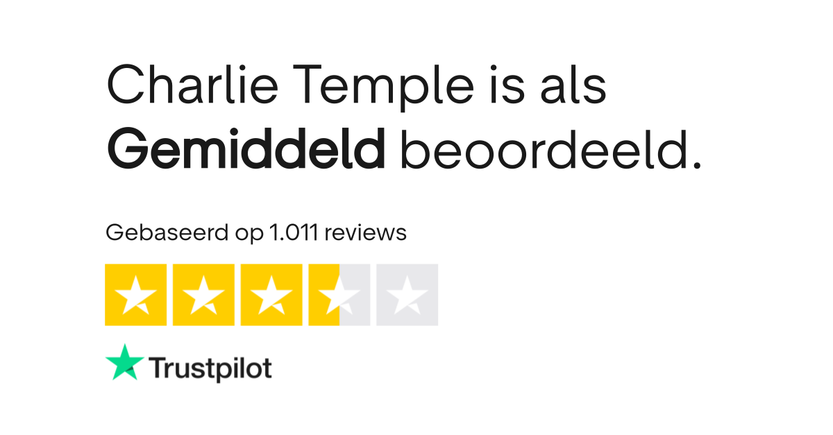 Charlie Temple reviews Bekijk consumentenreviews over charlietemple.nl