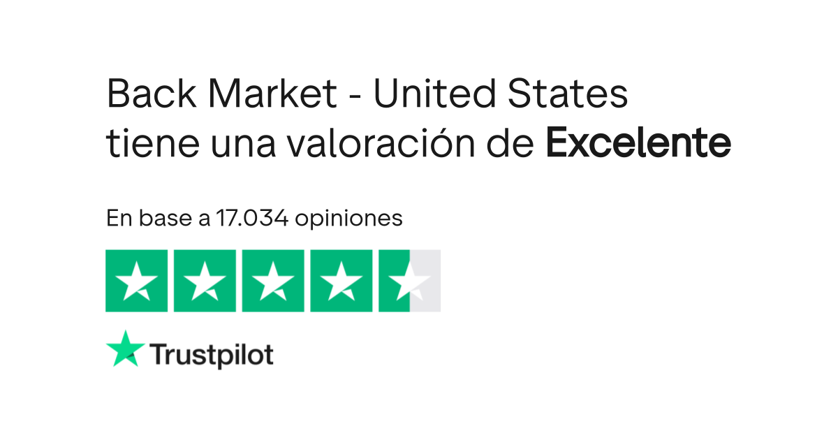 Opiniones sobre Back Market United States Lee las opiniones sobre