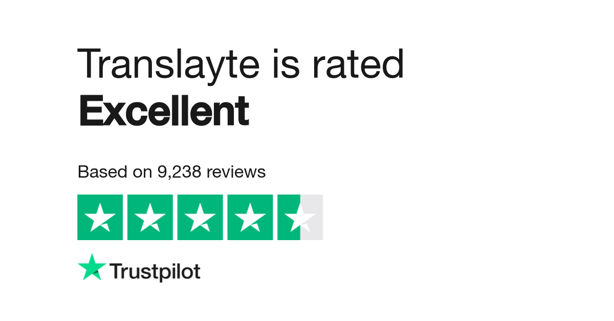 Translayte Trustpilot Reviews