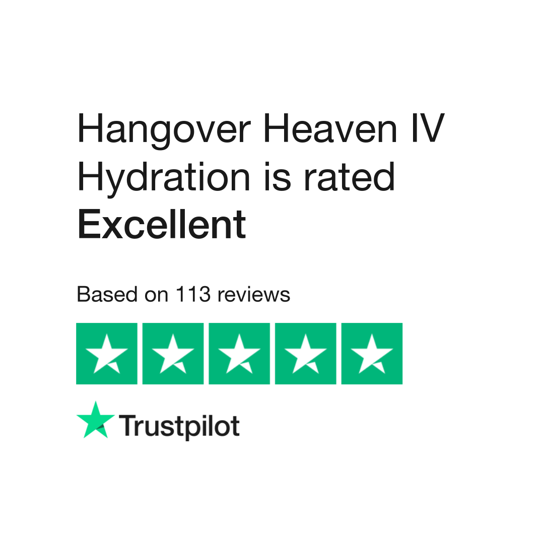 Hangover Heaven IV Hydration Reviews | Read Customer Service