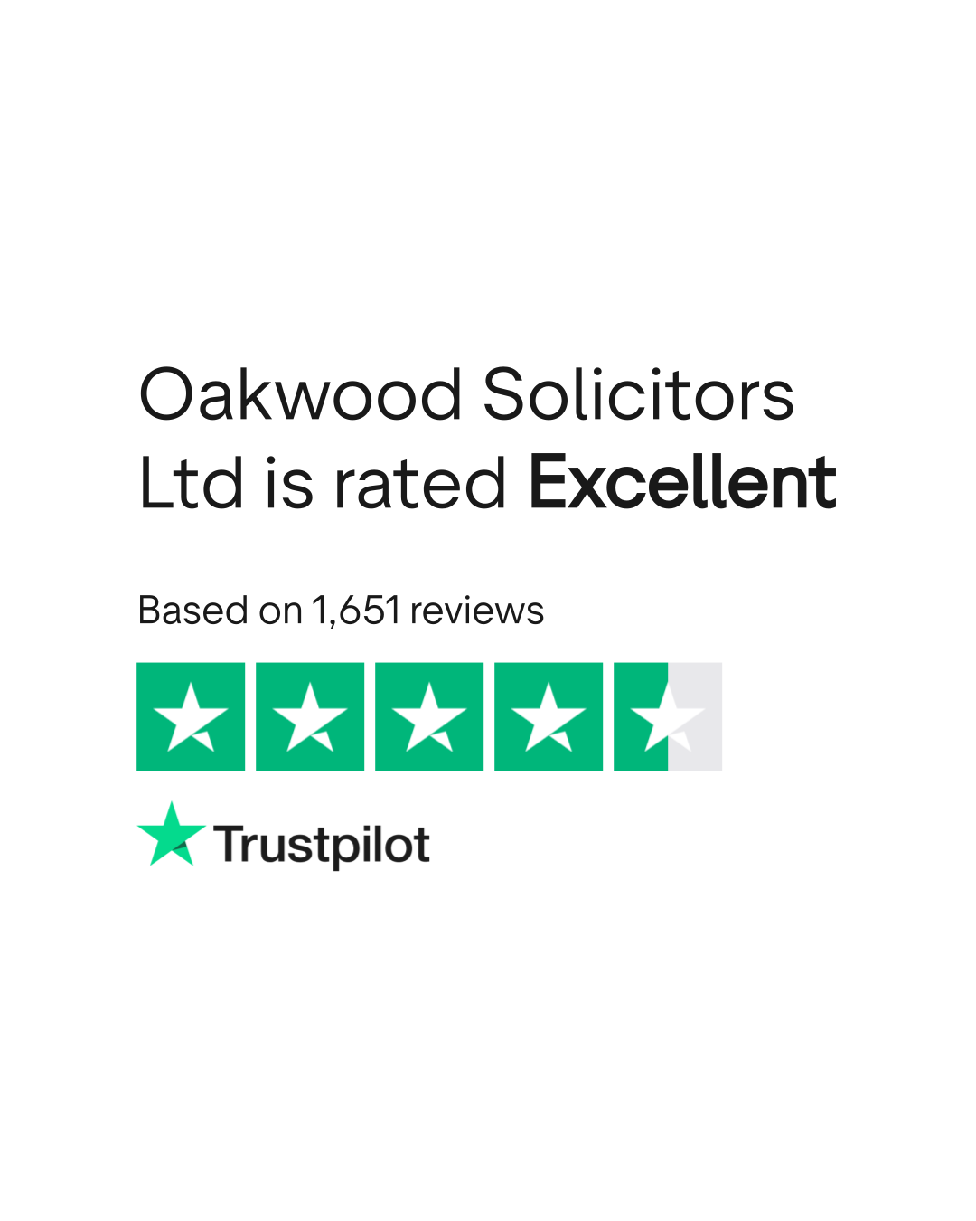 Oakwood Solicitors Ltd Reviews | Read Customer Service Reviews of  oakwoodsolicitors.co.uk | 7 of 81