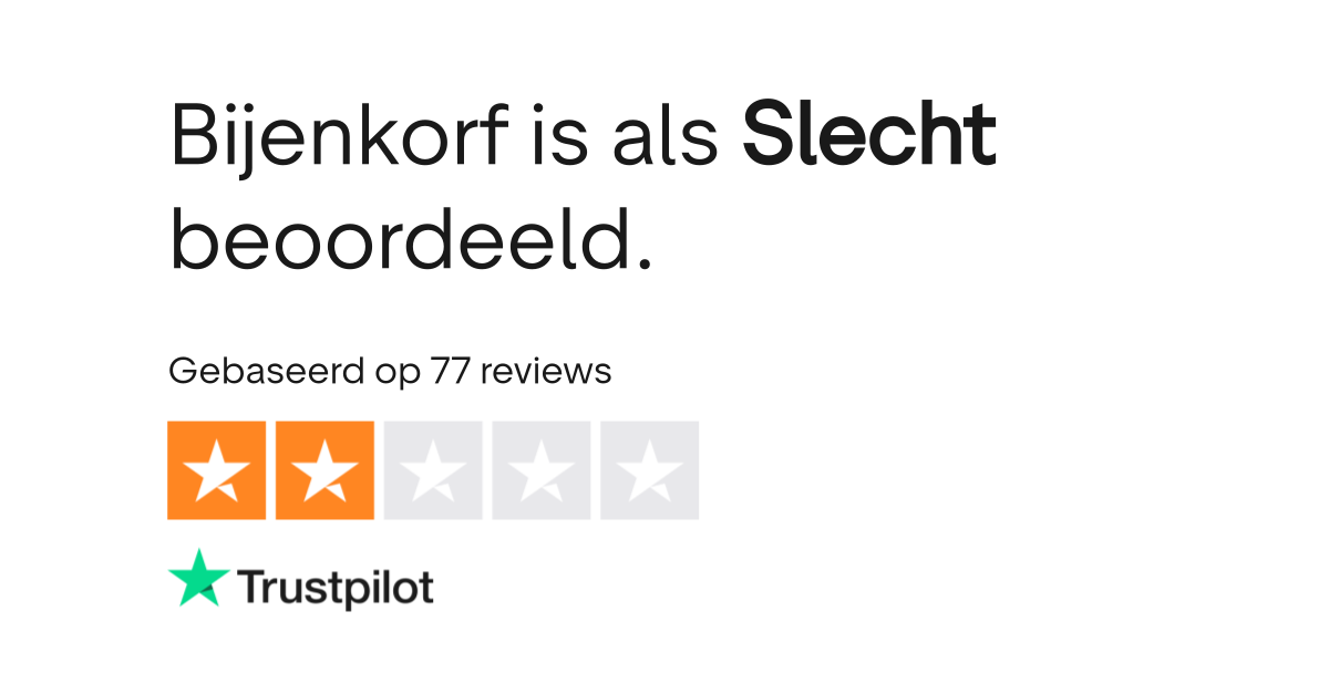 de bijenkorf trustpilot