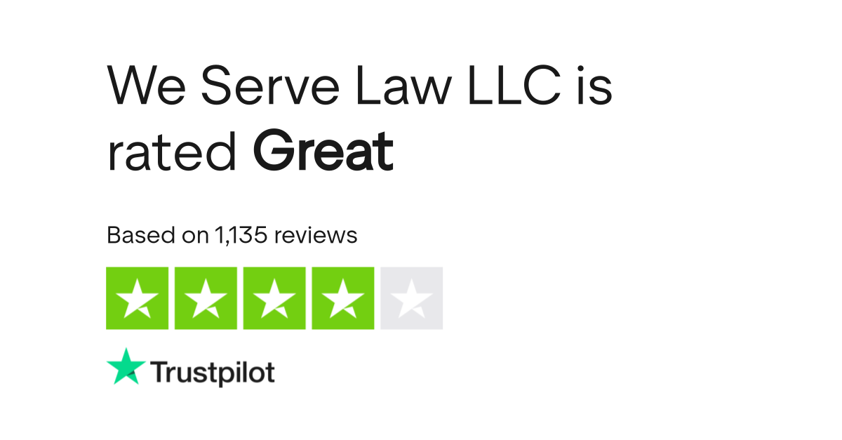 We Serve Law LLC Reviews | Read Customer Service Reviews of www 