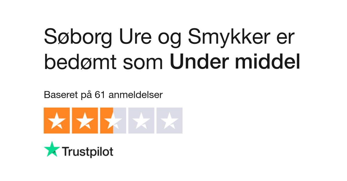 stil er mere end Hotellet Anmeldelser af Søborg Ure og Smykker | Læs kundernes anmeldelser af  soeborgure.dk