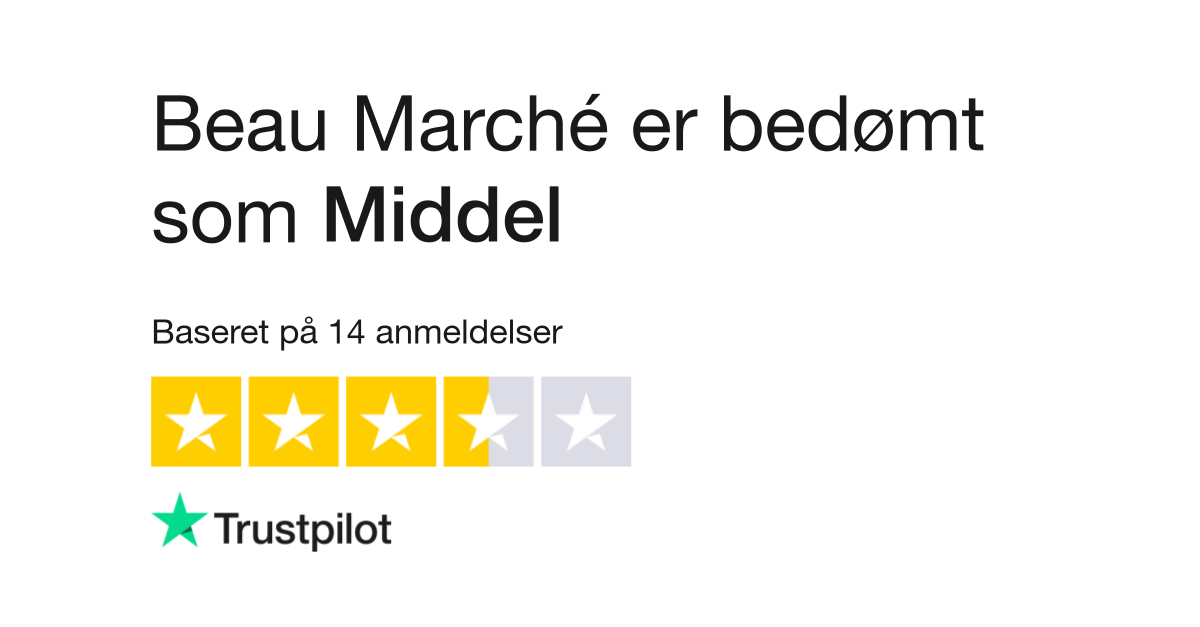 Marché | Læs kundernes anmeldelser af beaumarche.dk