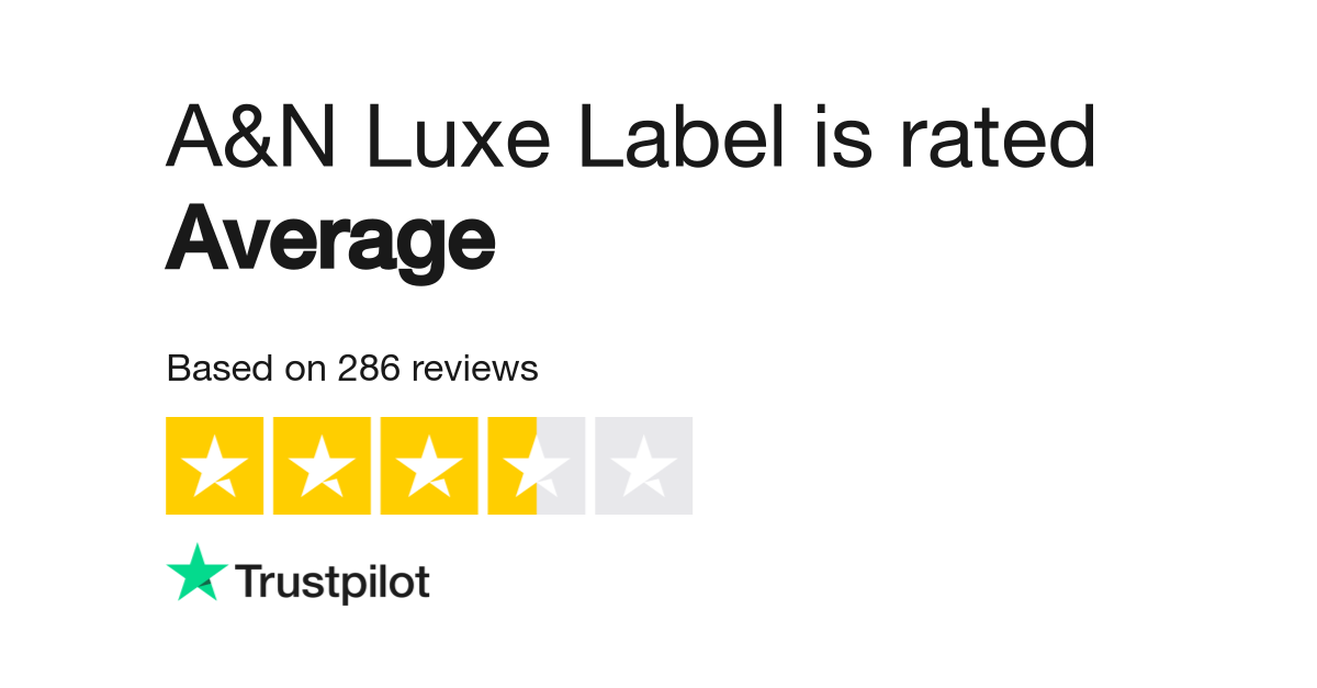 A N Luxe Label Reviews Read Customer Service Reviews of