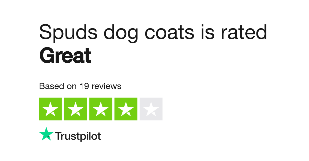 Spuds 2024 dog coats