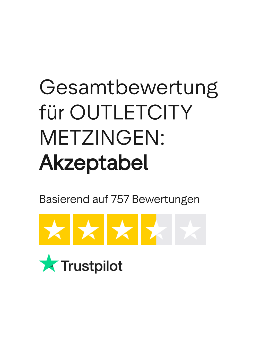 Bewertungen zu OUTLETCITY METZINGEN | Lesen Sie Kundenbewertungen