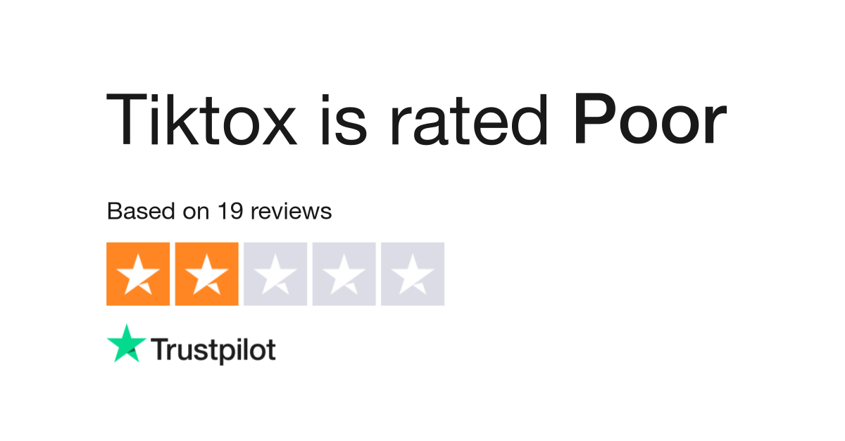 Tiktox Reviews | Read Customer Service Reviews of tiktox.com