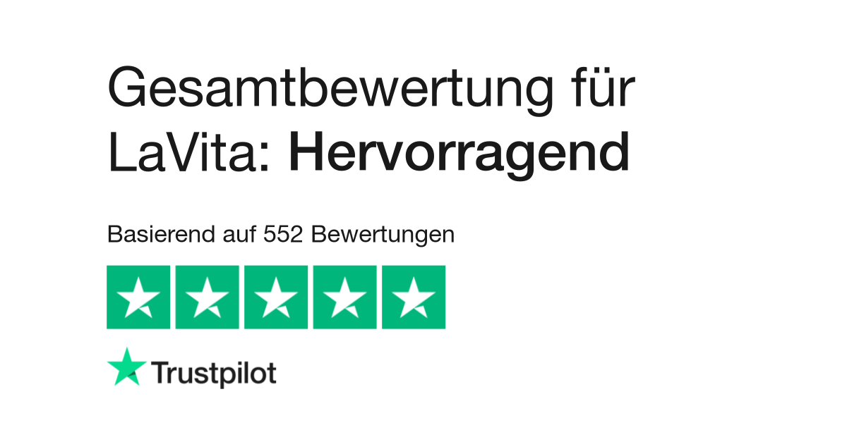 Bewertungen zu LaVita  Lesen Sie Kundenbewertungen zu lavita.de