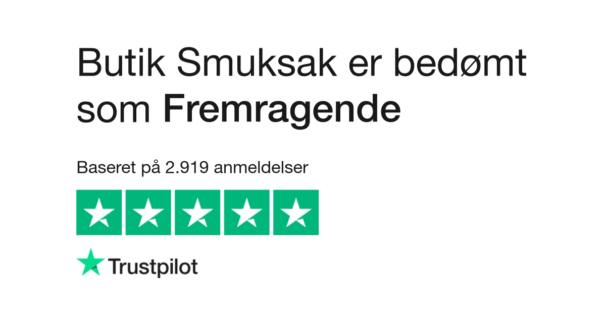 atlet reservation Bestået Anmeldelser af Butik Smuksak | Læs kundernes anmeldelser af butiksmuksak.dk